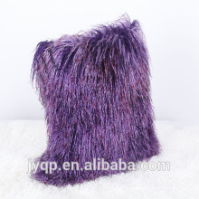 Venta caliente Real Lamb Fur Tibetan Mongolian Lamb Fur Cushion